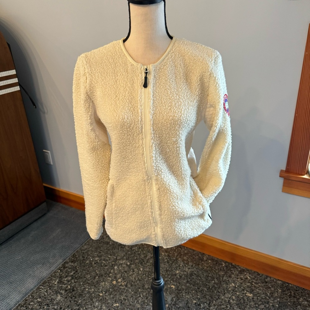 Canada Goose Womens Wool Zip Up Sweater Jacket